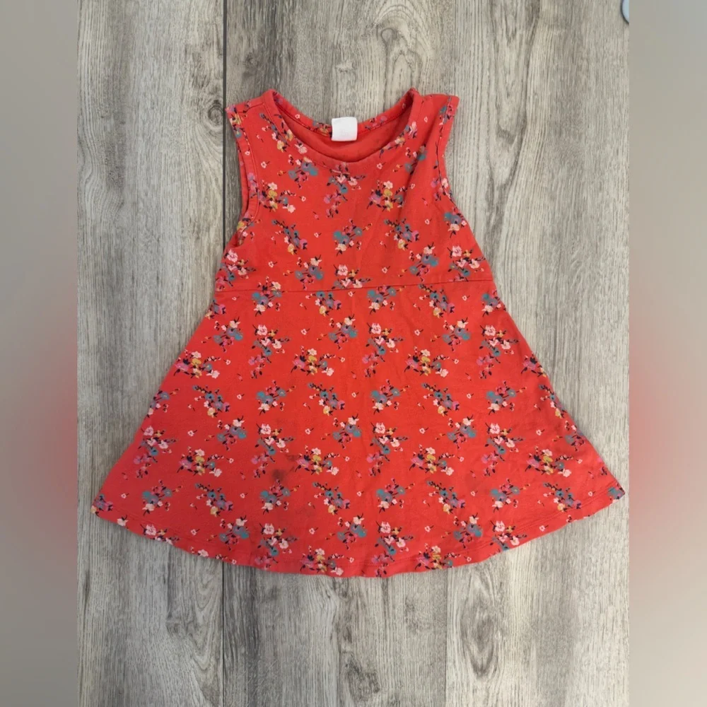 GAP Kids Casual Floral Dress - Red